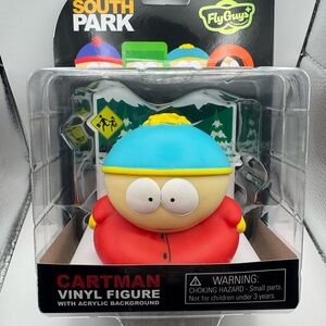 Fly Guys South Park Cartman Vinyl Figure with Acrylic Background Collectible